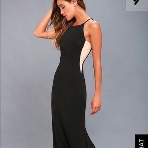 Lulus Romanticism Black Maxi Dress